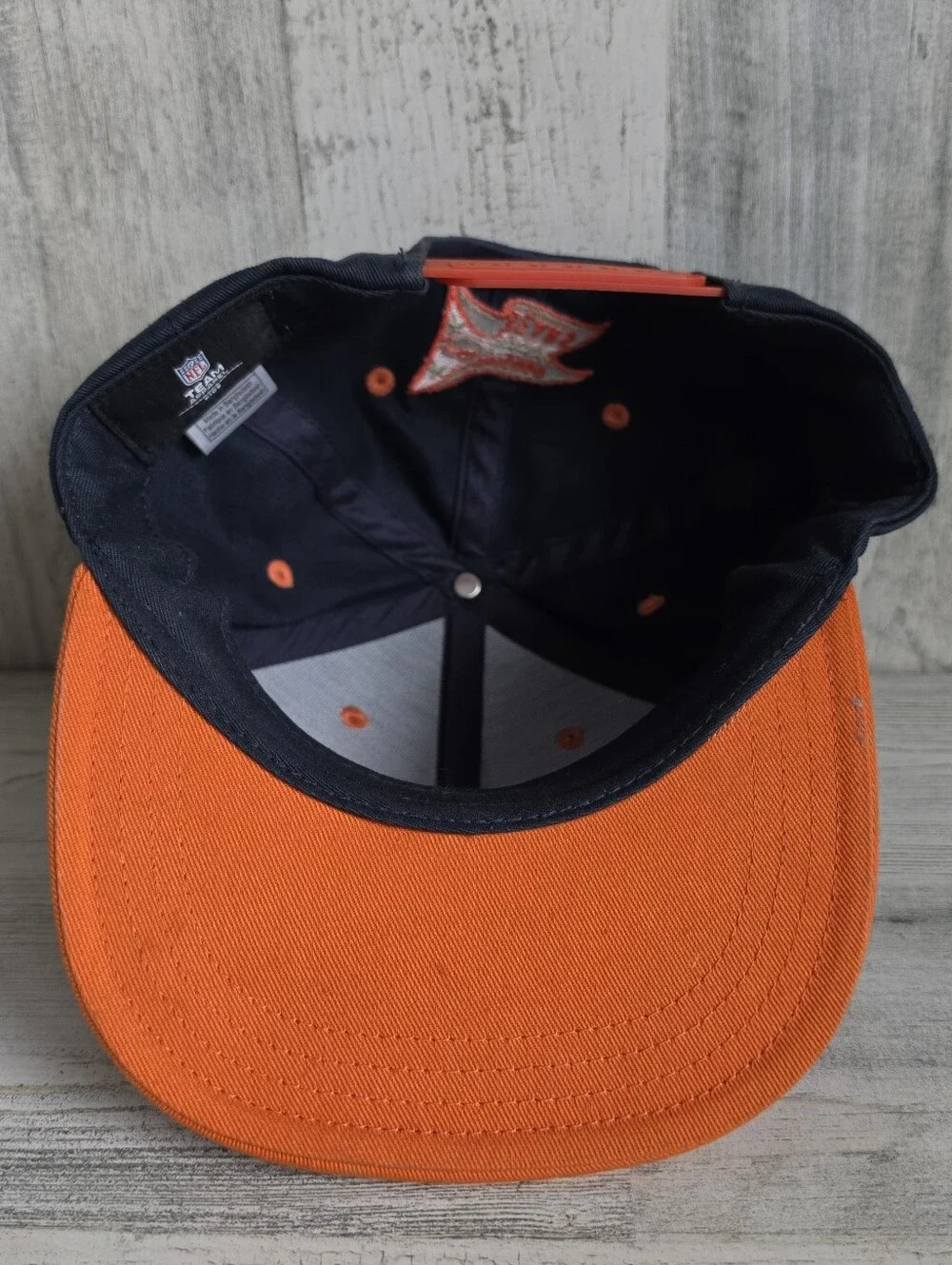 Chicago Bears Kids Snapback Hat NFL Navy Orange Retro B Pennant Football Cap